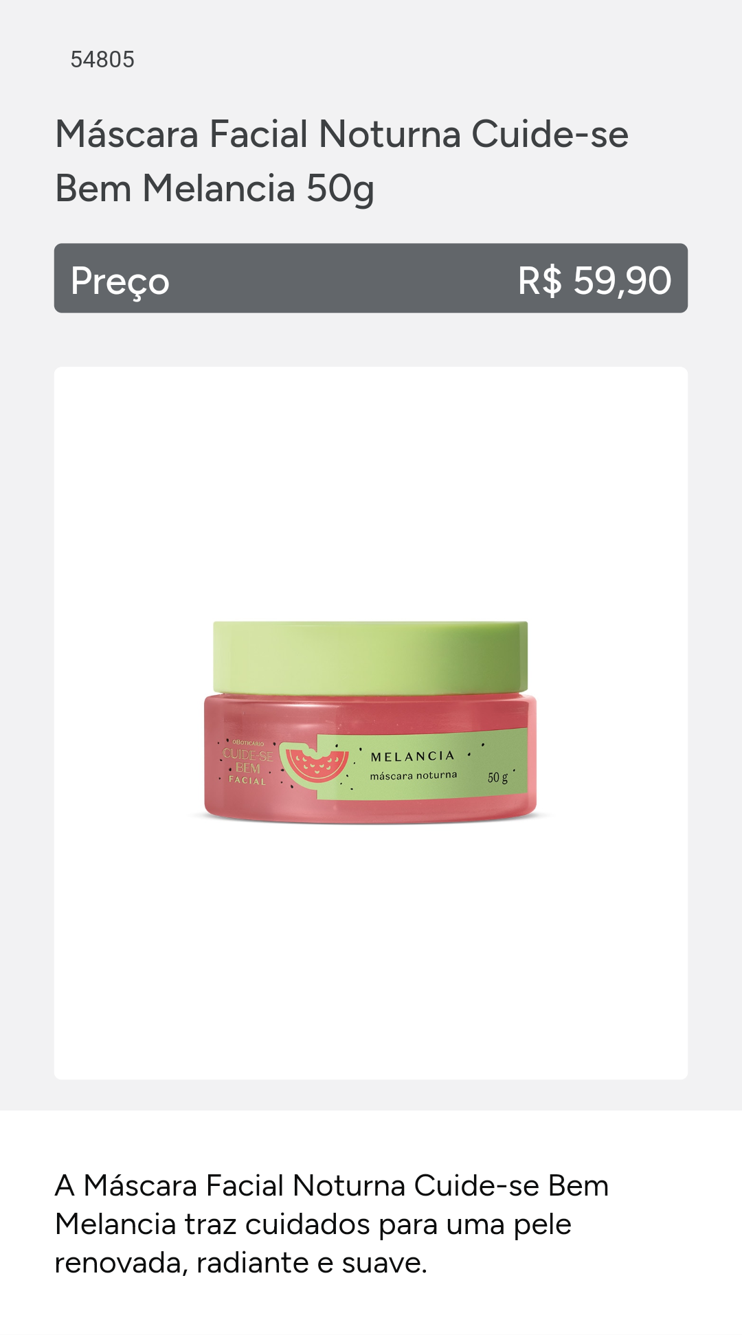 Máscara Facial Melancia