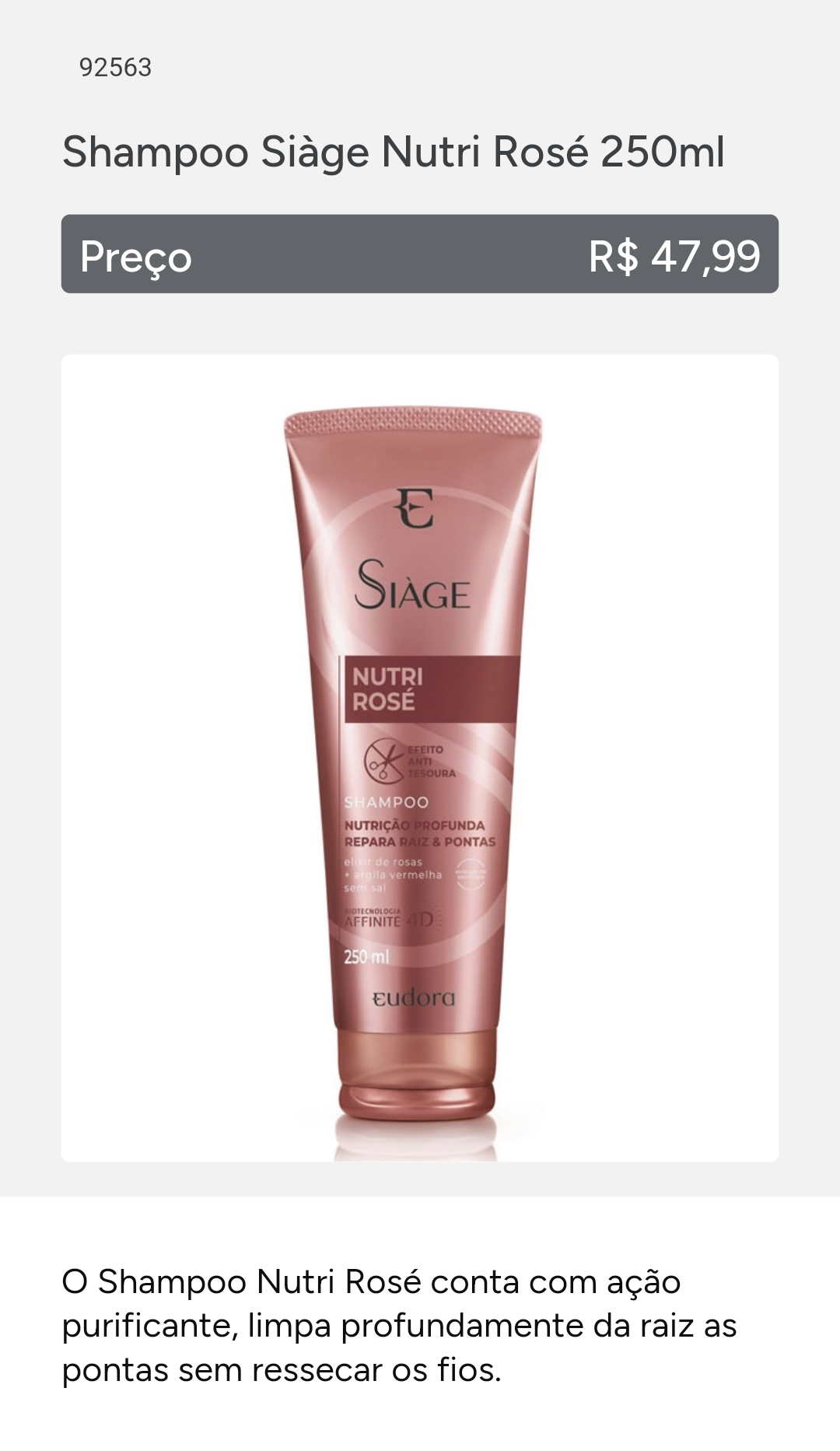 Siage Nutre Rosé kit 3 itens