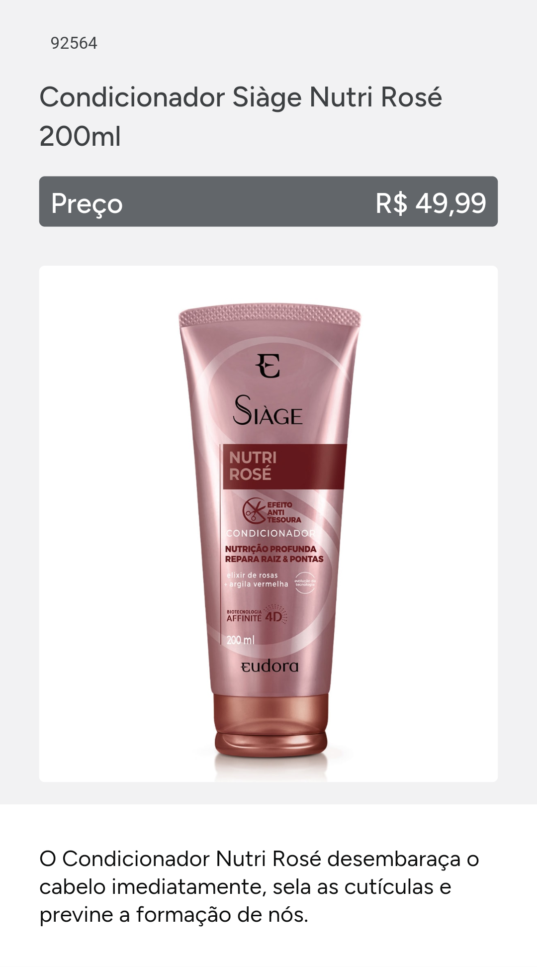 Siage Nutre Rosé kit 3 itens