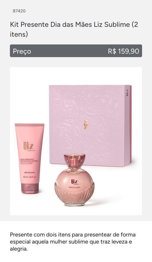 Kit Presente LIZ