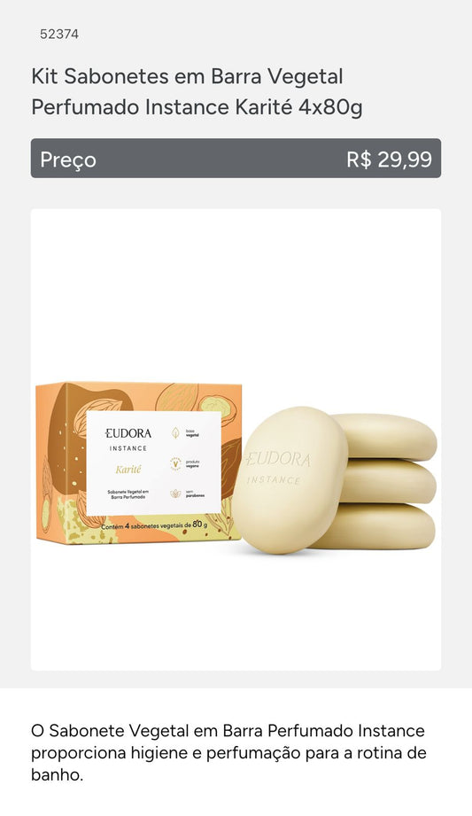 Sabonete Mantiga de Karité