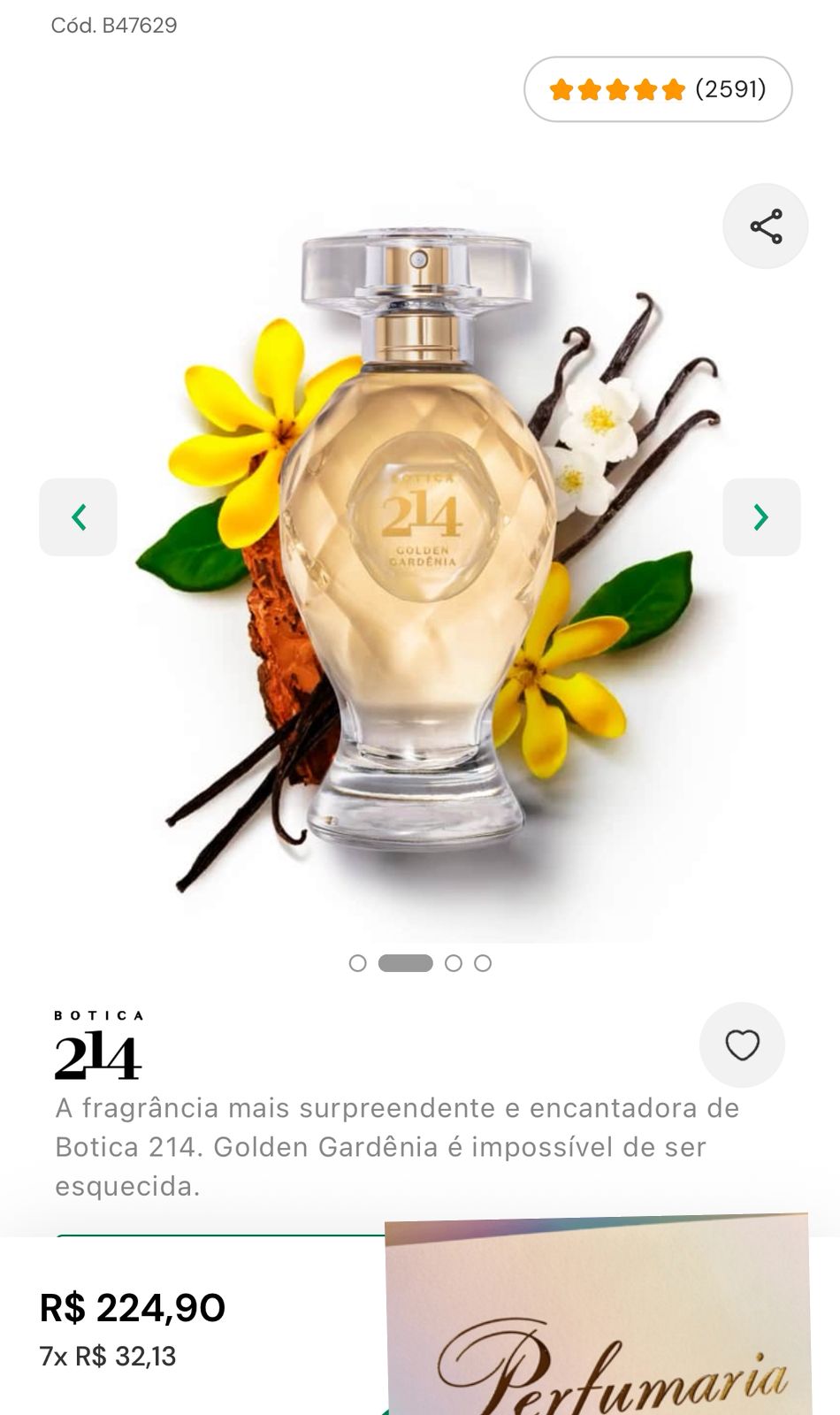 214 Golden Gardênia