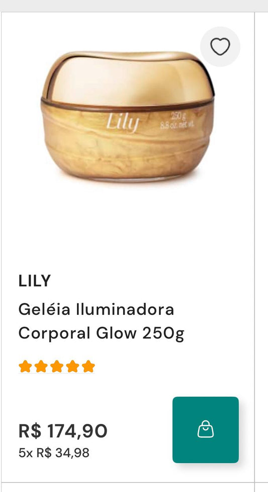 Geleia Iluminadora LILY GLOW