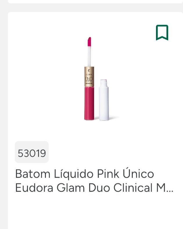 Batom liquido Glam DUO CLINICAL