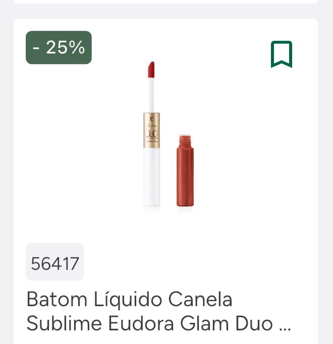 Batom liquido Glam DUO CLINICAL