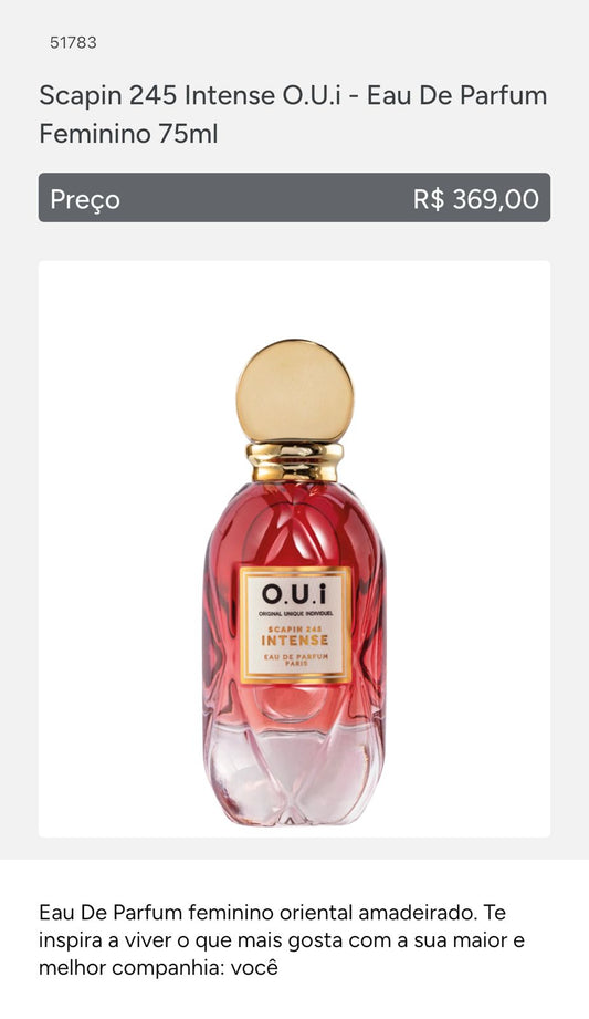 OUI Scapin INTENSE