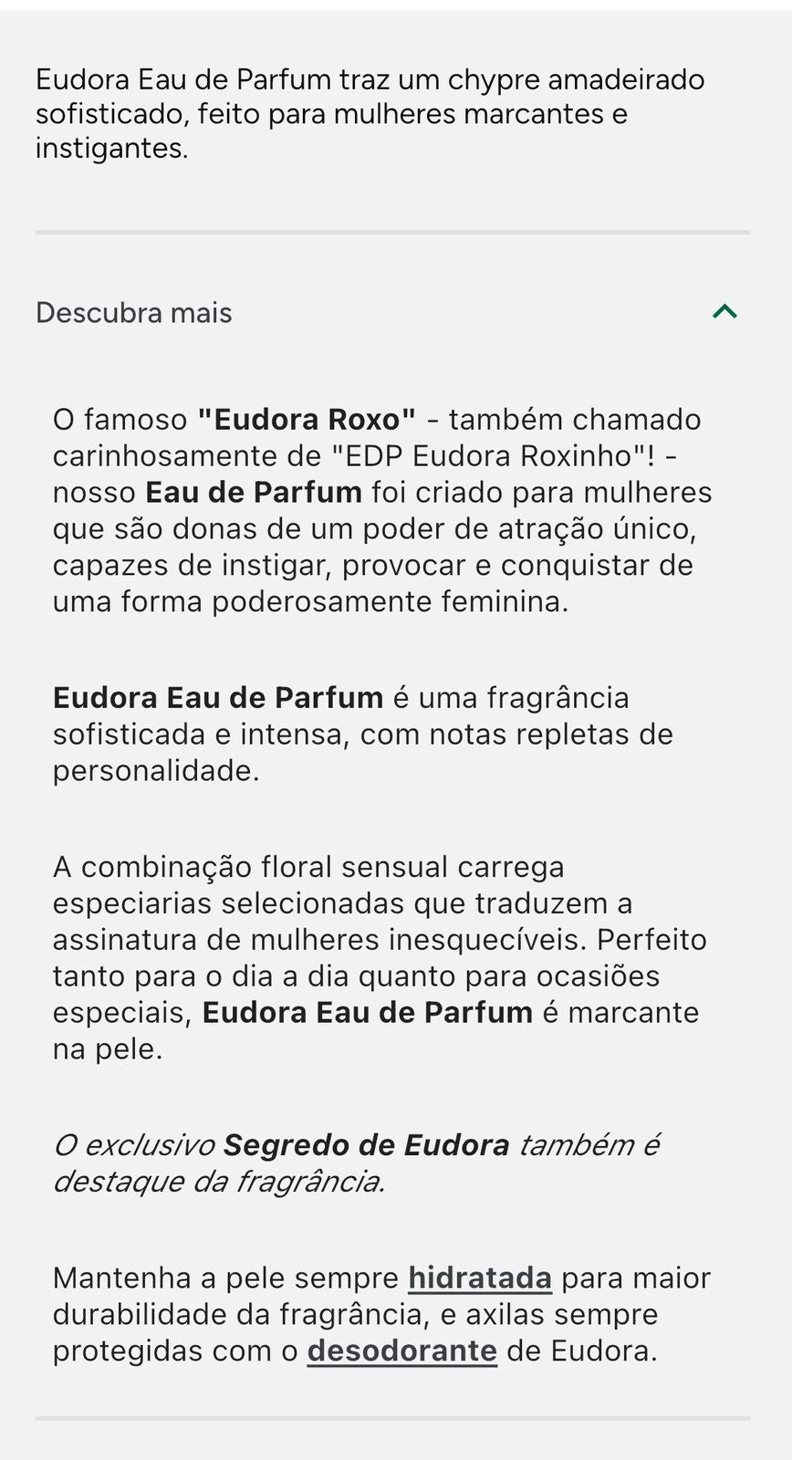 EUDORA ROXO EDP 75ml