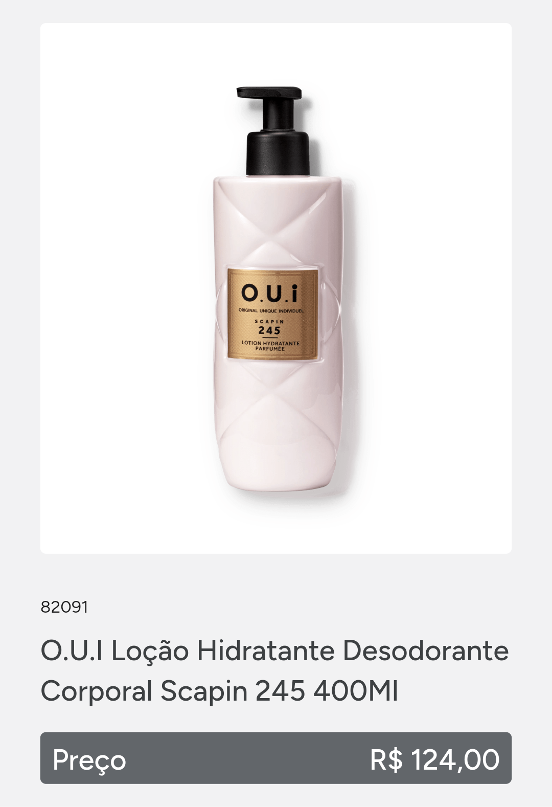 OUI scapin Loção Hidratante