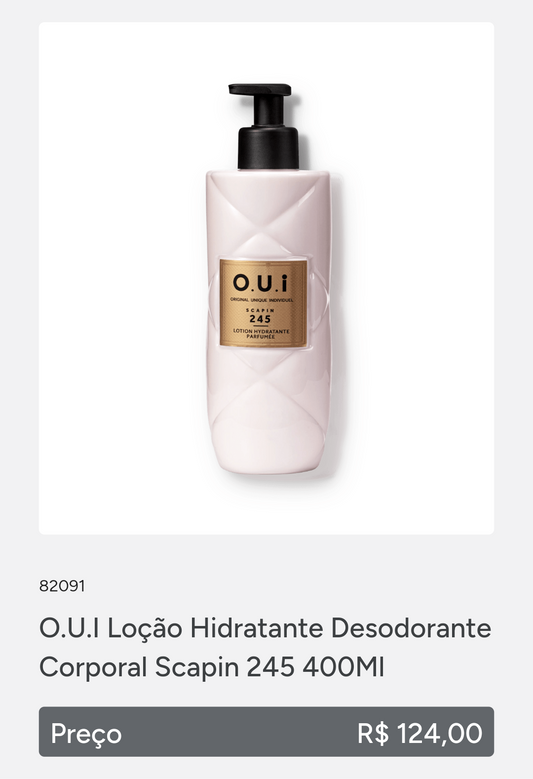 OUI scapin Loção Hidratante